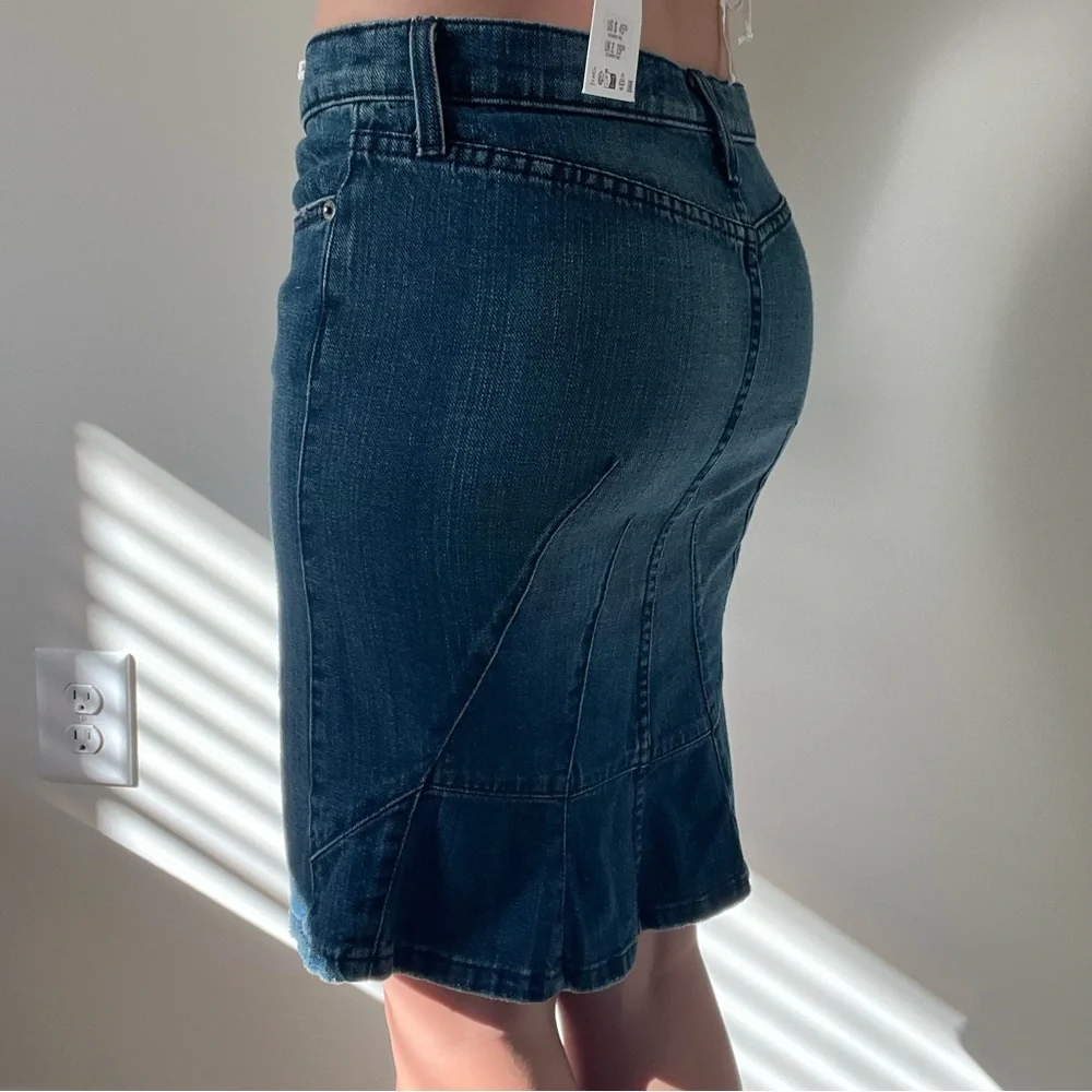 Y2k Juicy Couture Low Rise Denim Pencil Skirt